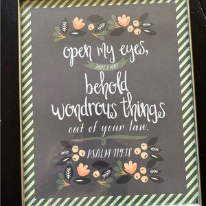 Favorite Verse Wall Art: Psalm 119:18